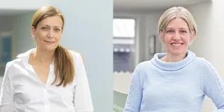 Head shot of Professors Pleasantine Mill and Sara Brown