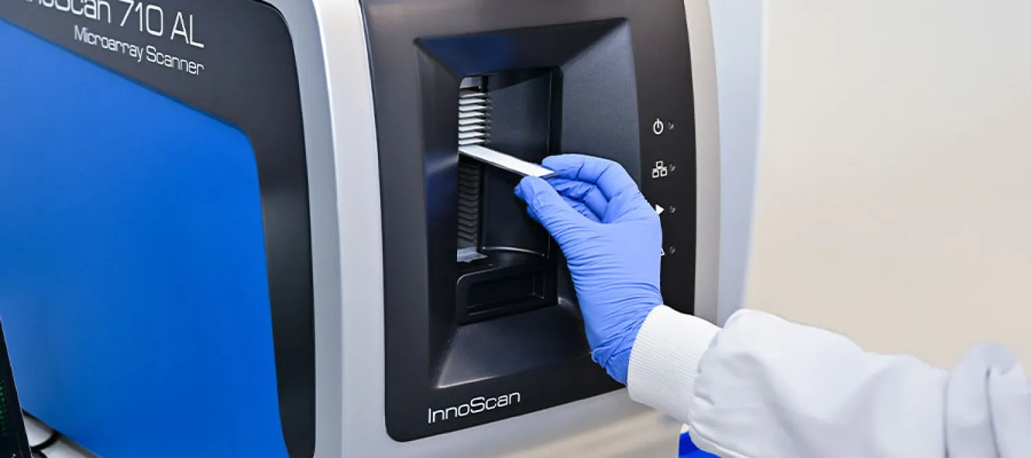 Person using machine from the HTPU lab