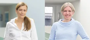 Head shot of Professors Pleasantine Mill and Sara Brown