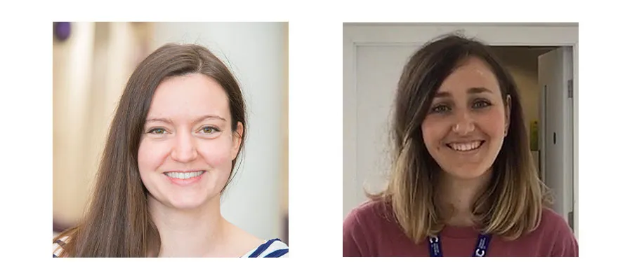 Portraits of Patricia Heyn and Maria Ortega Liebana