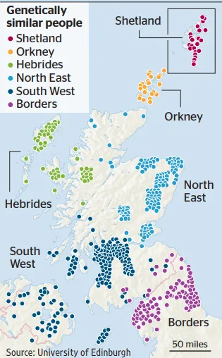 Genetic Map Scotland 
