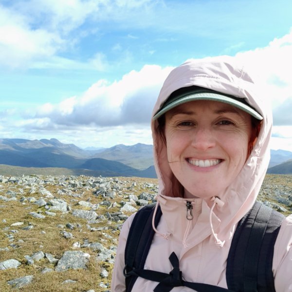 Alesha Hatton atop Beinn na Lap 