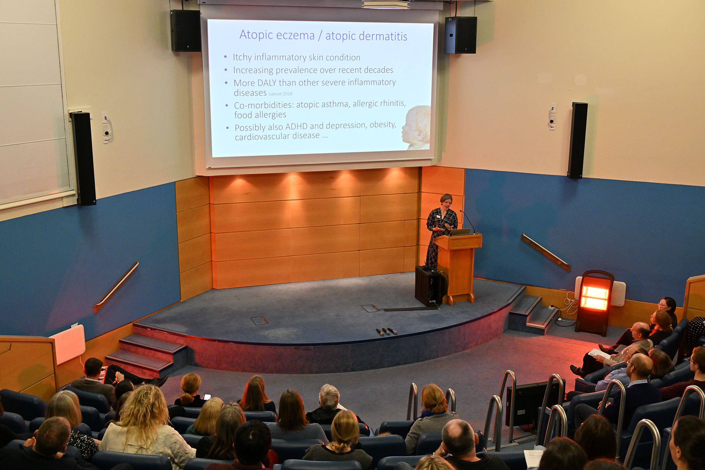 Professor Sara Brown presenting her research