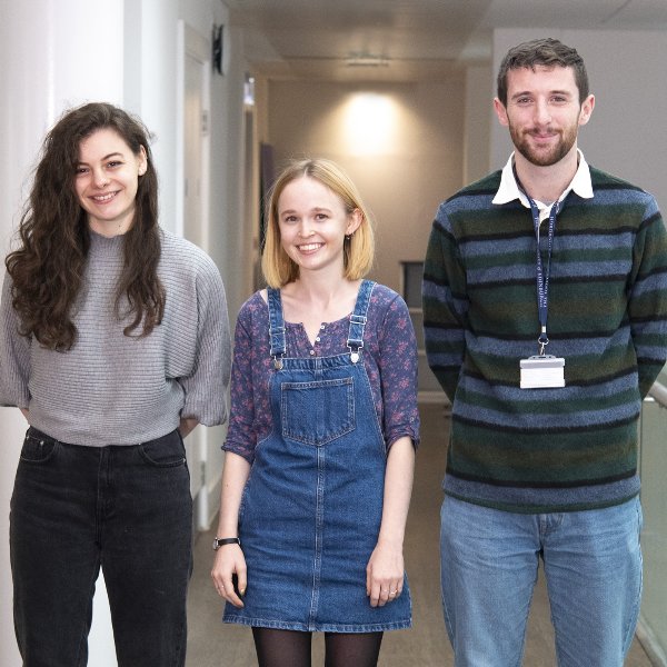 CGEM PhD Students Eleanor Stamp, Tamsin Baxter and Kevin Carr